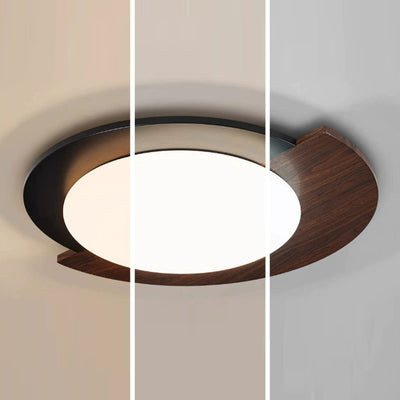 Luz de techo LED empotrada de hierro acrílico con cúpula redonda minimalista moderna Wabi Sabi para dormitorio 