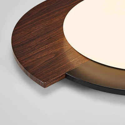 Luz de techo LED empotrada de hierro acrílico con cúpula redonda minimalista moderna Wabi Sabi para dormitorio 