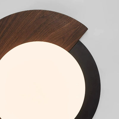Luz de techo LED empotrada de hierro acrílico con cúpula redonda minimalista moderna Wabi Sabi para dormitorio 