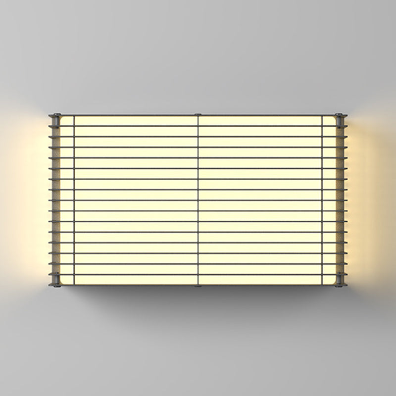 Moderne minimalistische wasserdichte rechteckige PE Edelstahl LED Wandleuchte für den Außenbereich 