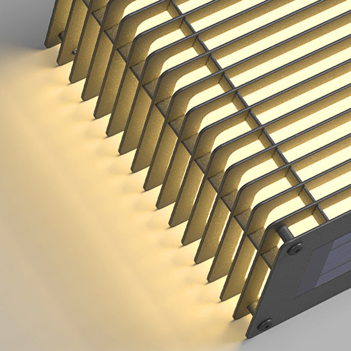 Moderne minimalistische wasserdichte rechteckige PE Edelstahl LED Wandleuchte für den Außenbereich 