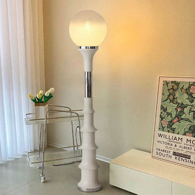 Contemporary Creative Colorful Lollipop Shape Round Orb Iron Rotational Molding LED Standing Floor Lamp For Living Room