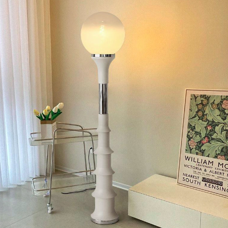 Contemporary Creative Colorful Lollipop Shape Round Orb Iron Rotational Molding LED Standing Floor Lamp For Living Room