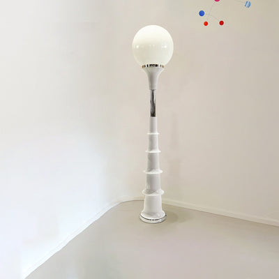 Contemporary Creative Colorful Lollipop Shape Round Orb Iron Rotational Molding LED Standing Floor Lamp For Living Room