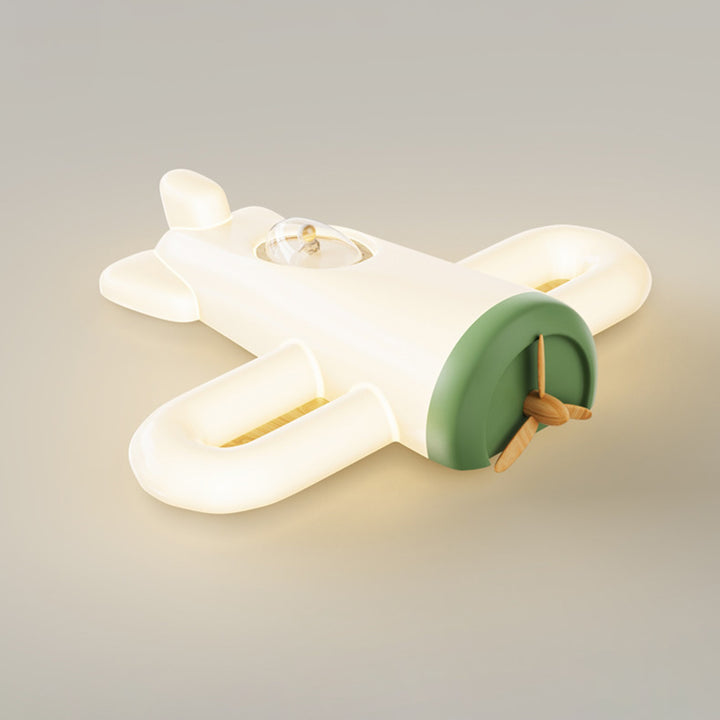 Luz de techo empotrada LED de hierro PE con forma de avión creativo contemporáneo para dormitorio 