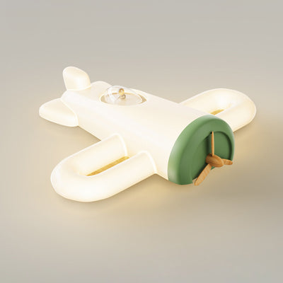 Luz de techo empotrada LED de hierro PE con forma de avión creativo contemporáneo para dormitorio 