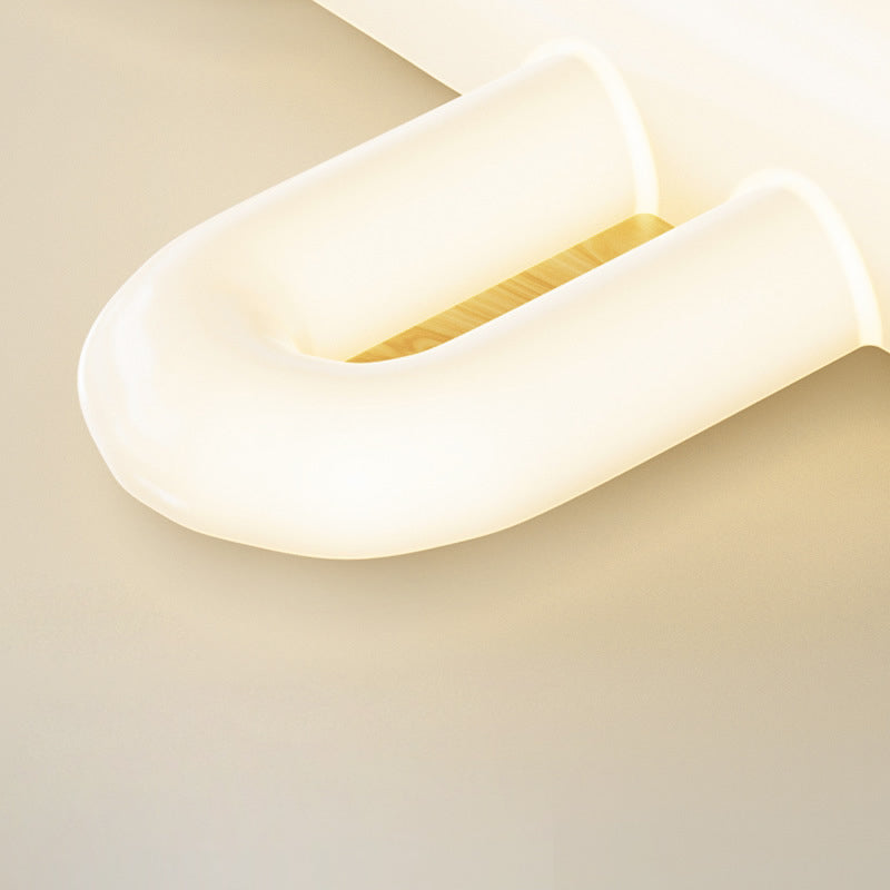 Luz de techo empotrada LED de hierro PE con forma de avión creativo contemporáneo para dormitorio 