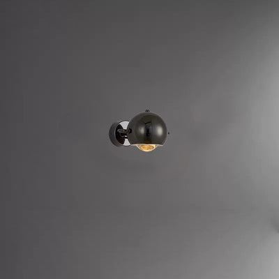 Applique murale LED contemporaine scandinave ronde cylindre cône fer aluminium lentille pour chambre 