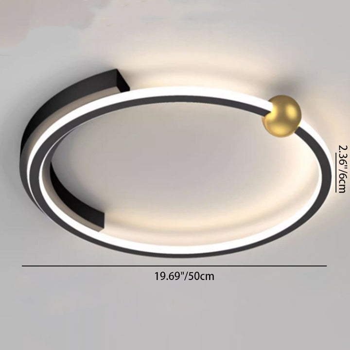Luz de techo LED empotrada redonda de hierro y silicona minimalista moderna para dormitorio 