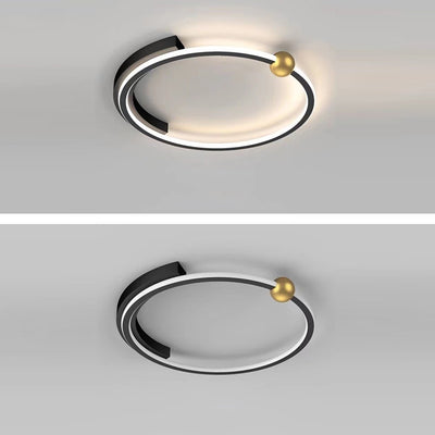Plafonnier LED rond minimaliste moderne en fer et silicone pour chambre 