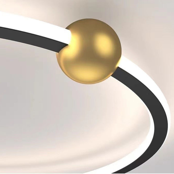 Luz de techo LED empotrada redonda de hierro y silicona minimalista moderna para dormitorio 