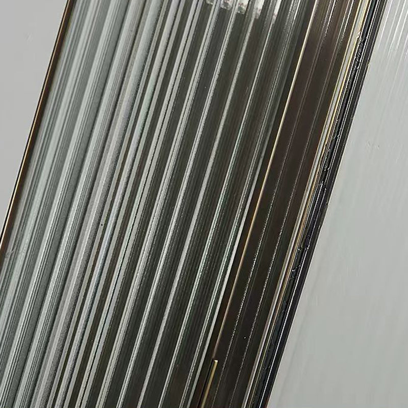Traditionelle chinesische wasserdichte rechteckige Kupfer-Glas 1/2 Licht Wandleuchte für den Außenbereich 
