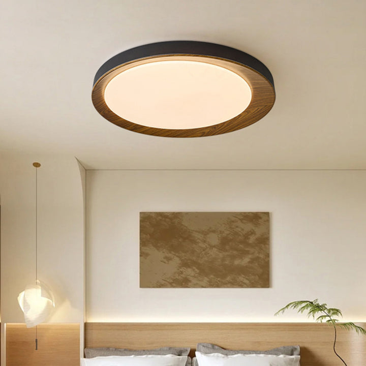 Plafonnier LED en dôme minimaliste moderne en fer et acrylique pour chambre à coucher 