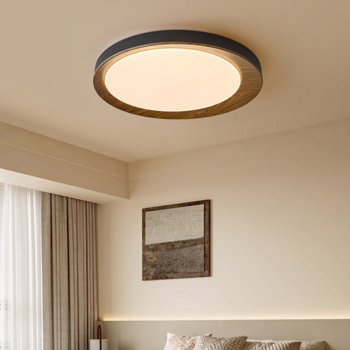 Plafonnier LED en dôme minimaliste moderne en fer et acrylique pour chambre à coucher 