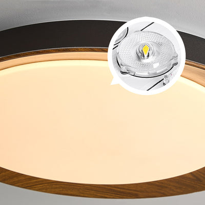 ضوء سقف LED مستدير من الحديد والأكريليك بتصميم قبة حديثة بسيطة لغرفة النوم 