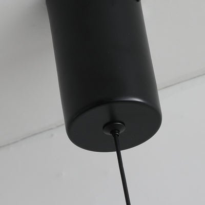 Suspension LED en fer acrylique ronde en forme de soucoupe volante scandinave contemporaine pour chambre 