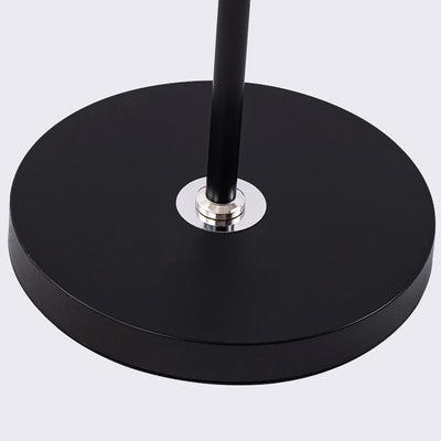 Moderner minimalistischer runder Kegel Eisen PVC 1-Licht Stehlampe für Wohnzimmer 