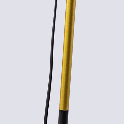 Moderner minimalistischer runder Kegel Eisen PVC 1-Licht Stehlampe für Wohnzimmer 