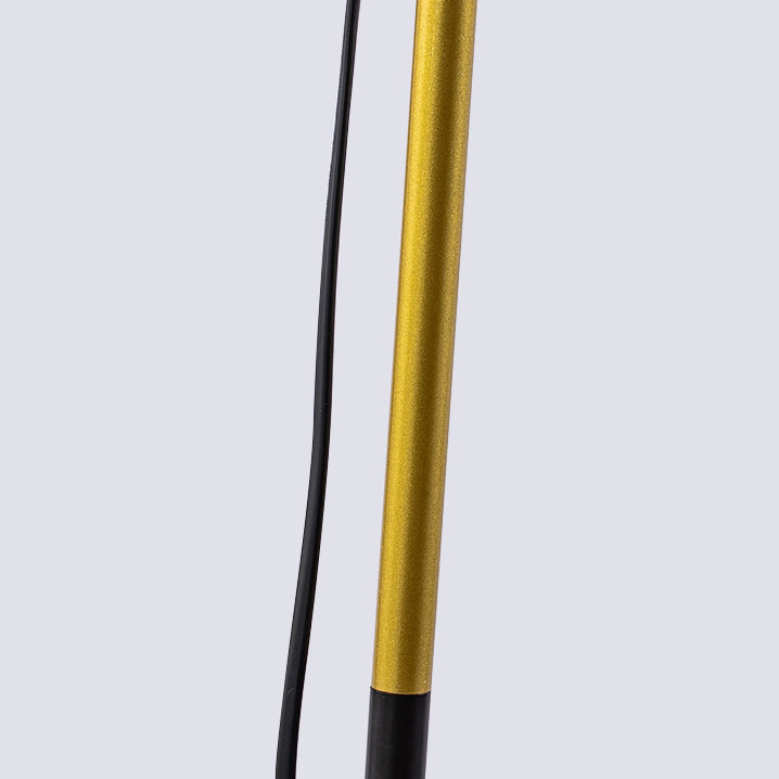 Moderner minimalistischer runder Kegel Eisen PVC 1-Licht Stehlampe für Wohnzimmer 