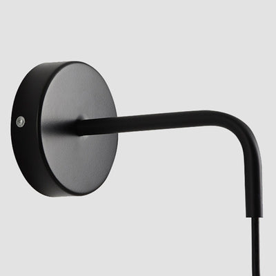Moderne minimalistische runde Kegel-Eisen-Wandleuchte mit 1 Licht für Schlafzimmer 