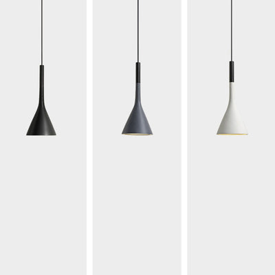 Moderne minimalistische runde Kegel-Eisen-Wandleuchte mit 1 Licht für Schlafzimmer 