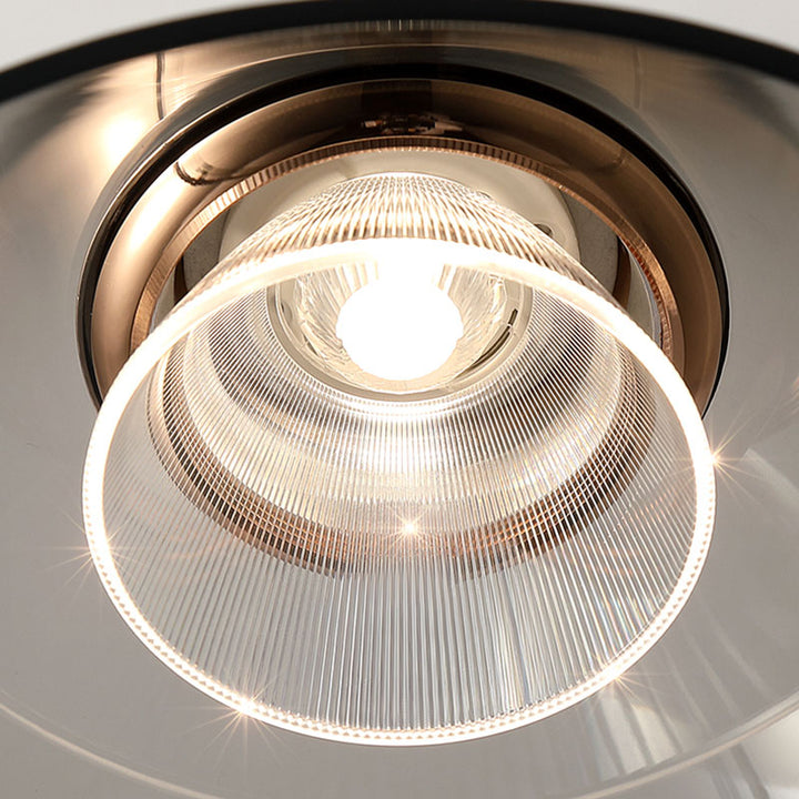 Zeitgenössische skandinavische Kegel Aluminium Acryl LED Pendelleuchte für das Schlafzimmer 