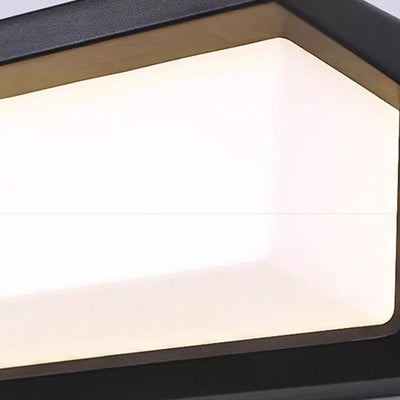 Applique murale LED en aluminium PC ovale rectangulaire étanche minimaliste moderne pour l'extérieur 