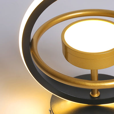Modern Minimalist Round Square PC Aluminum LED Semi-Flush Mount Ceiling Light For Hallway