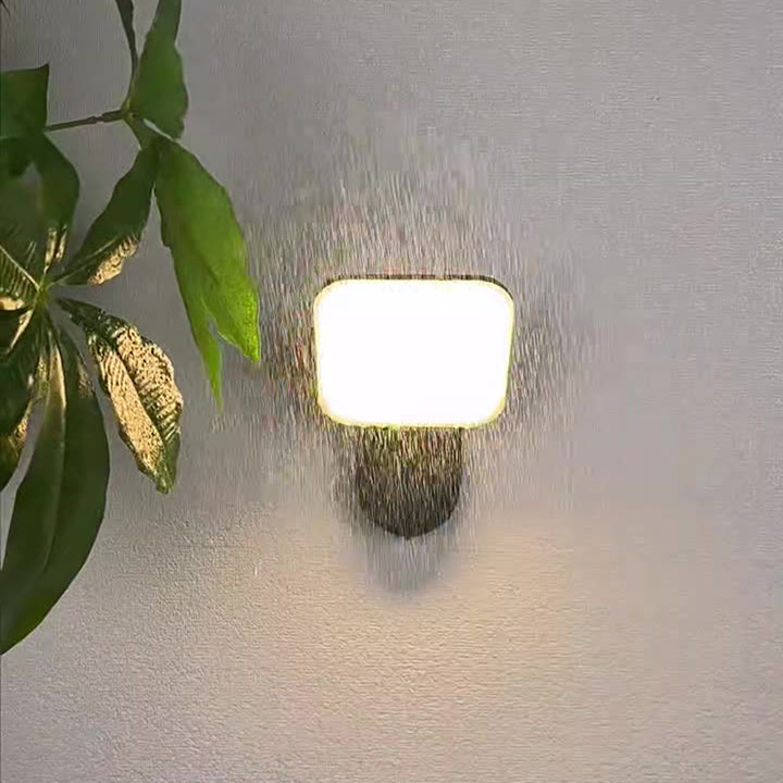 Applique murale LED en aluminium et acrylique ronde carrée minimaliste moderne pour patio 