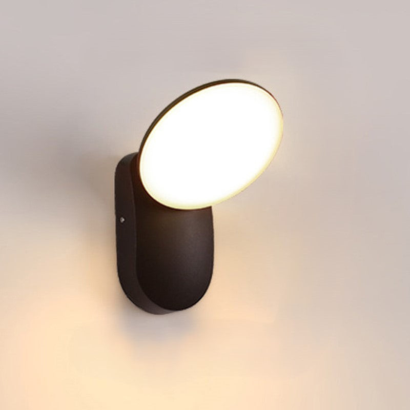 Modern Minimalist Round Square Aluminum Acrylic LED Wall Sconce Lamp For Patio