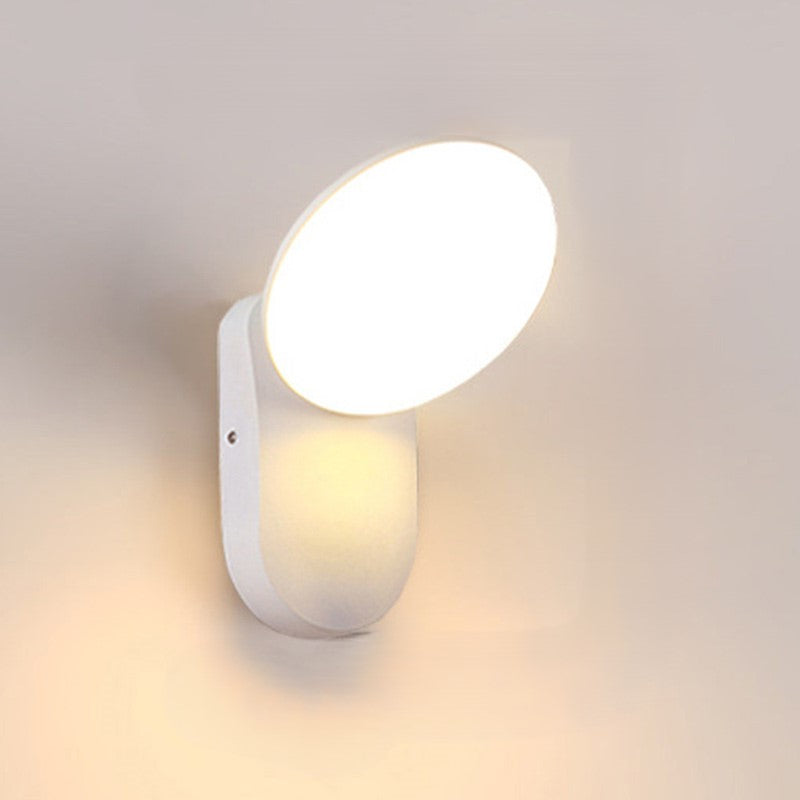 Modern Minimalist Round Square Aluminum Acrylic LED Wall Sconce Lamp For Patio