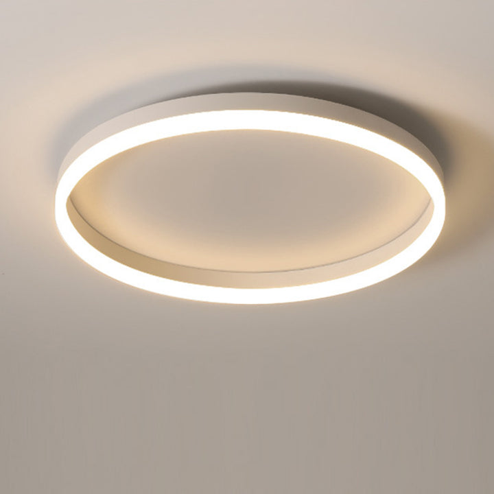 Plafonnier LED Rond Minimaliste Moderne en Fer Aluminium Acrylique pour Chambre 