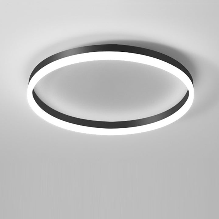 Plafonnier LED Rond Minimaliste Moderne en Fer Aluminium Acrylique pour Chambre 