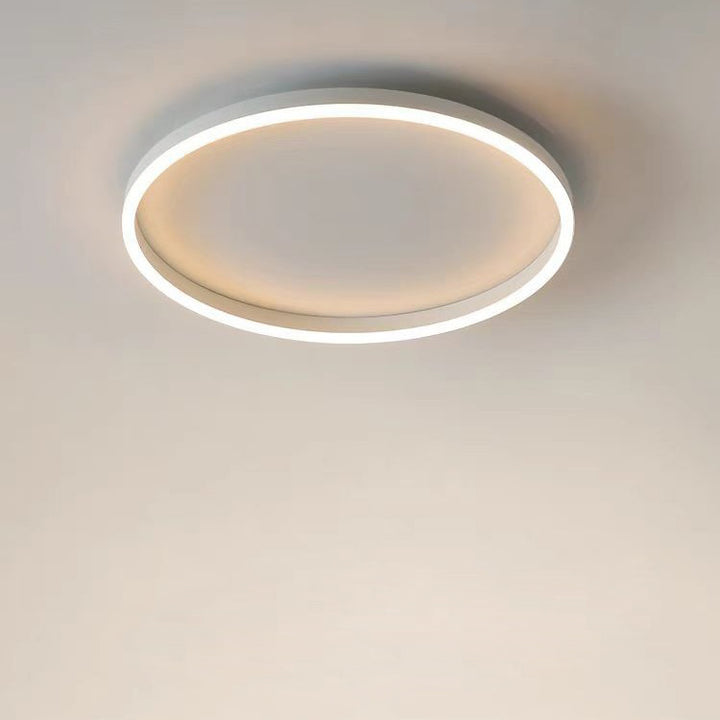 Plafonnier LED Rond Minimaliste Moderne en Fer Aluminium Acrylique pour Chambre 