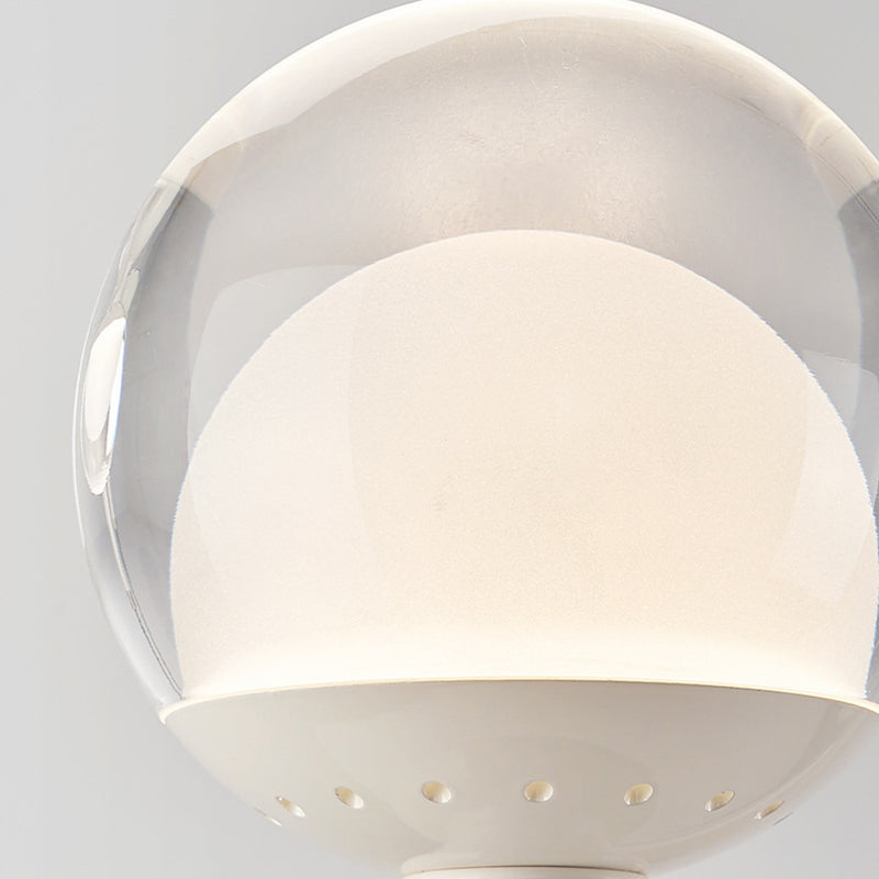 Lustre LED en verre acrylique aluminium fer linéaire rond minimaliste moderne pour salle à manger 
