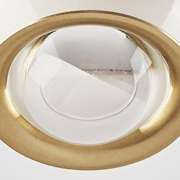 Lustre LED en verre acrylique aluminium fer linéaire rond minimaliste moderne pour salle à manger 