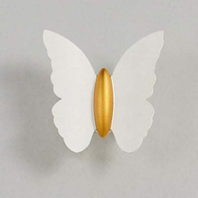 Applique murale LED en aluminium avec lentille optique papillon créatif contemporain étanche pour extérieur 
