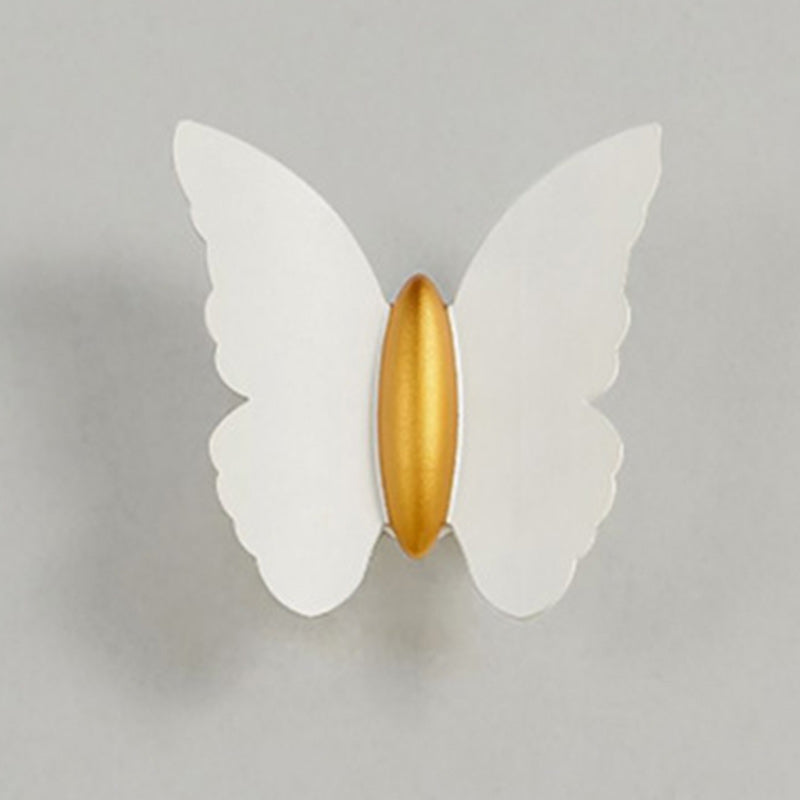 Applique murale LED en aluminium avec lentille optique papillon créatif contemporain étanche pour extérieur 