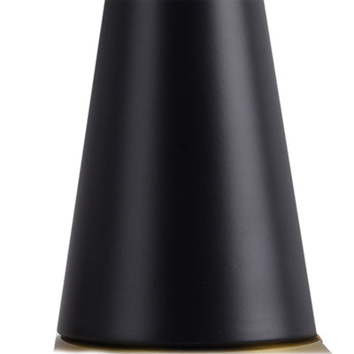 Moderner minimalistischer Zylinderkegel Eisen Stoff 1-Licht Tischlampe für das Schlafzimmer 