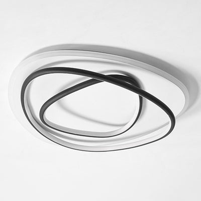 Luz de techo empotrada LED redonda irregular minimalista moderna de aluminio y silicona para dormitorio 