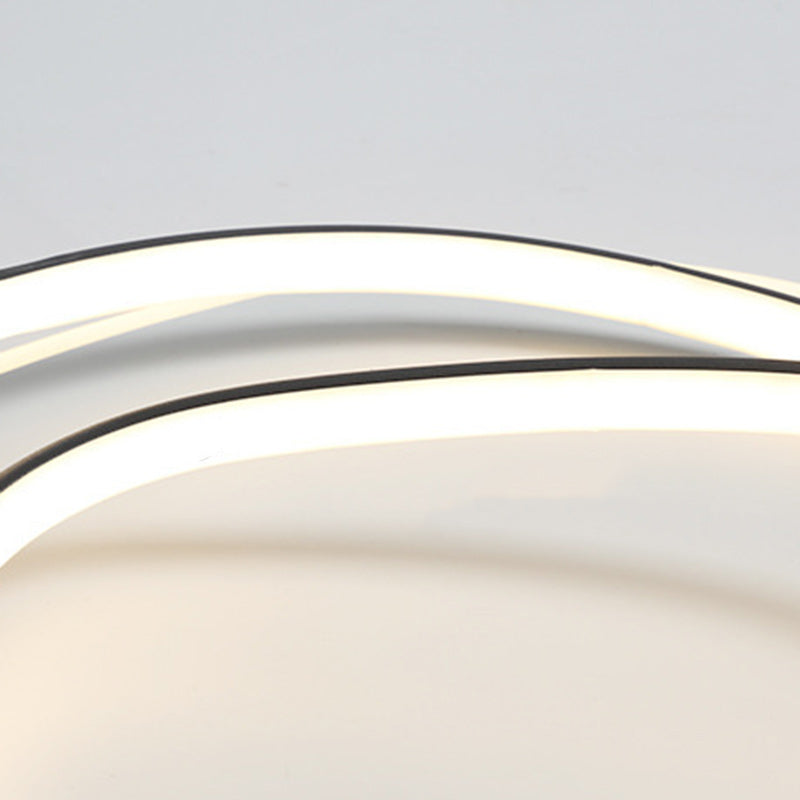Luz de techo empotrada LED redonda irregular minimalista moderna de aluminio y silicona para dormitorio 