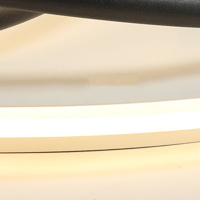 Luz de techo empotrada LED redonda irregular minimalista moderna de aluminio y silicona para dormitorio 