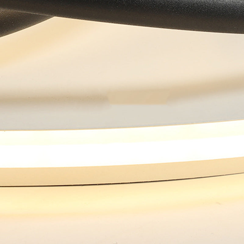 Luz de techo empotrada LED redonda irregular minimalista moderna de aluminio y silicona para dormitorio 