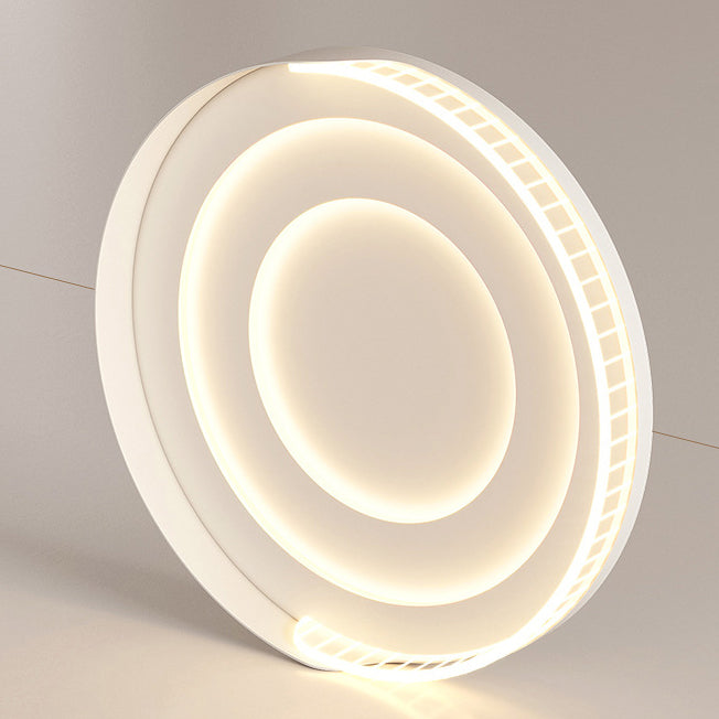 Luz de techo LED de montaje empotrado de hierro acrílico en forma de mango escandinavo contemporáneo redondo cuadrado para sala de estar 