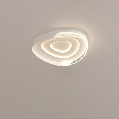 Luz de techo LED de montaje empotrado de hierro acrílico en forma de mango escandinavo contemporáneo redondo cuadrado para sala de estar 