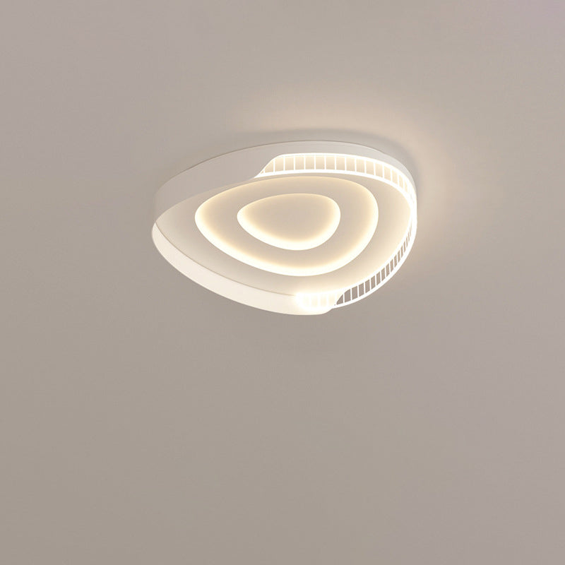 Luz de techo LED de montaje empotrado de hierro acrílico en forma de mango escandinavo contemporáneo redondo cuadrado para sala de estar 