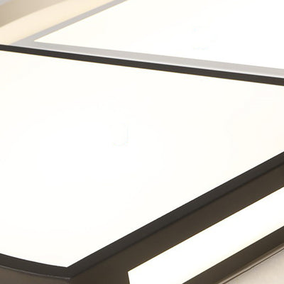 Luz de techo LED empotrada de hierro acrílico con cúpula redonda sectorial minimalista moderna para dormitorio 