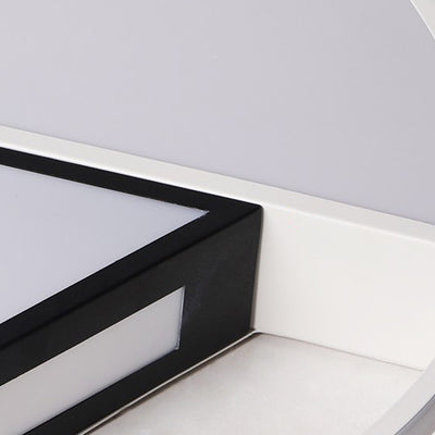 Luz de techo LED empotrada de hierro acrílico con cúpula redonda sectorial minimalista moderna para dormitorio 