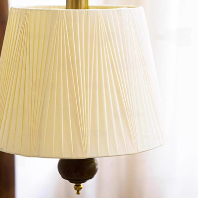 Moderne Mid-Century Falten Rundzylinder Eisen Stoff 1-Licht Pendelleuchte für Schlafzimmer 