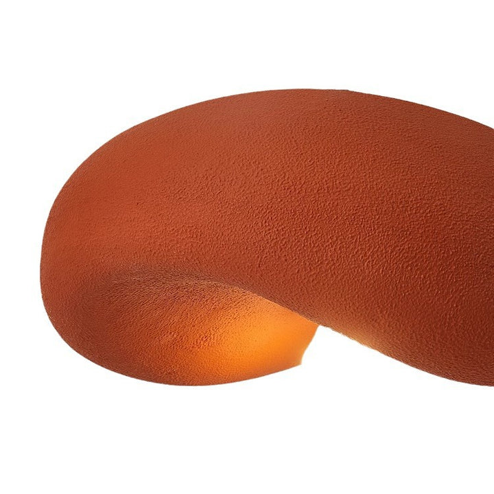 Suspension lumineuse contemporaine scandinave en forme de chapeau irrégulier rond en polystyrène à 1 lumière pour chambre 